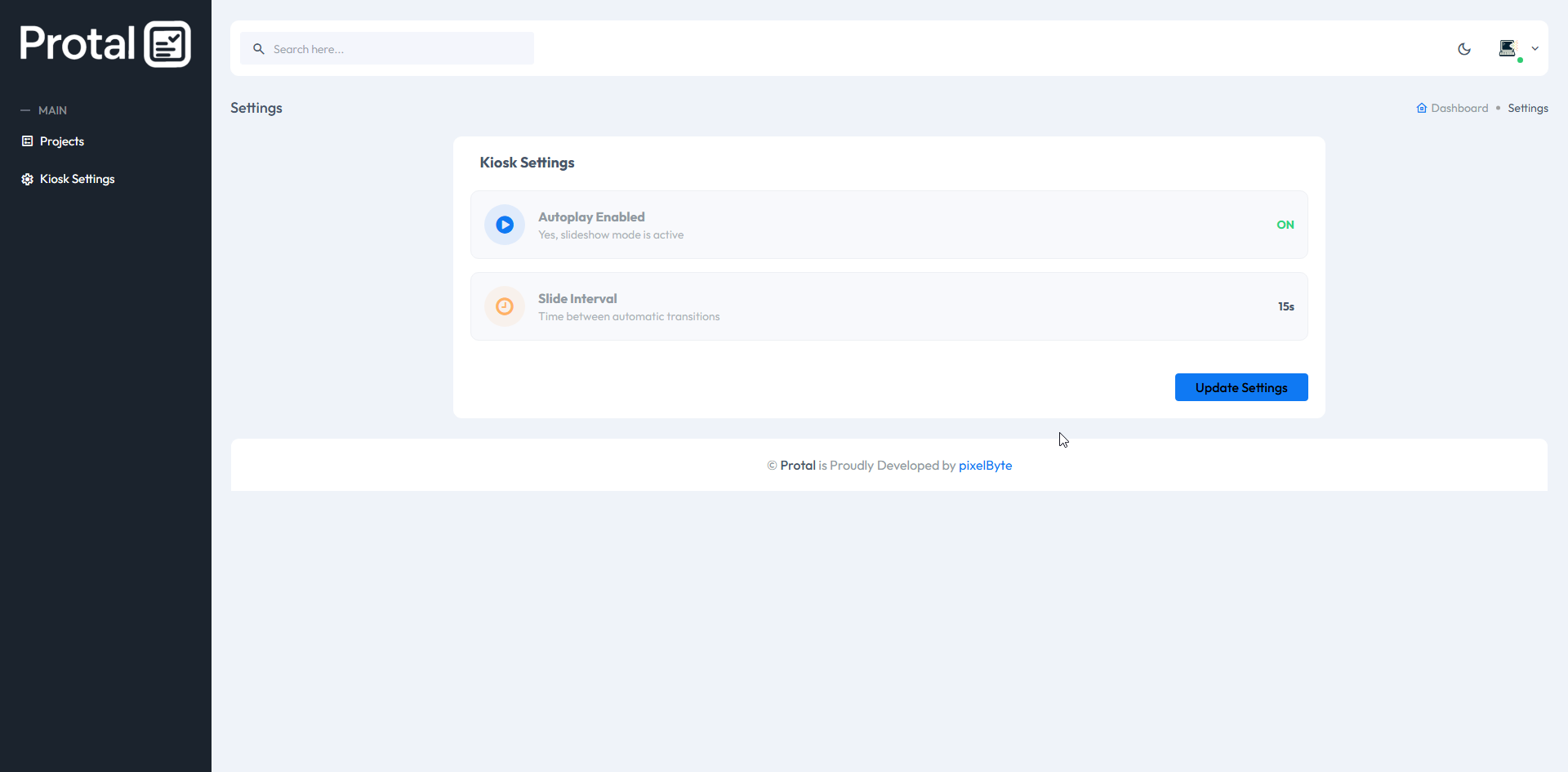 Project View Screenshot