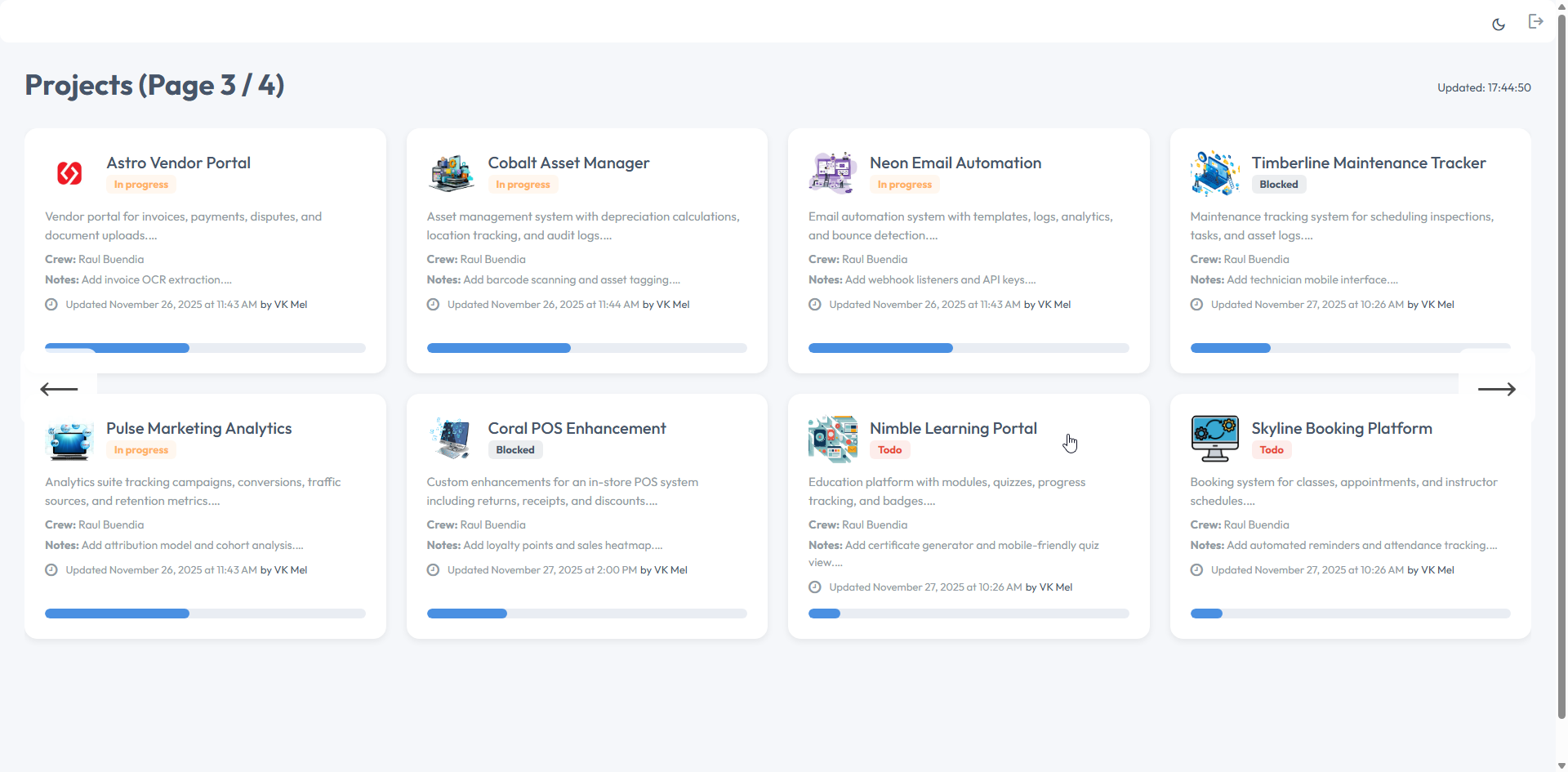 Activity View Screenshot